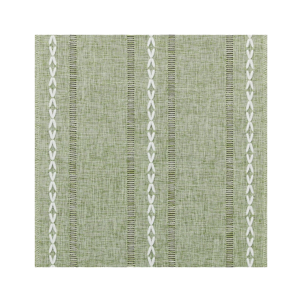 Hemstitched Farmhouse Table Runner, Sage Green 13X72 Inch, Cotton Linen Table Runners 72 Inches Long, Embroidered Striped Sage Green Boho Table Runner Rustic Home Decor
